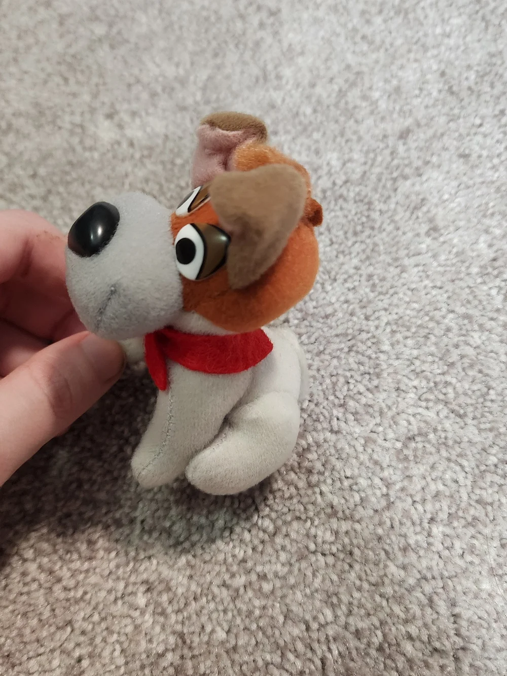 Vintage 1988 McDonald's Plush Ornament Dodger of Oliver & Co.